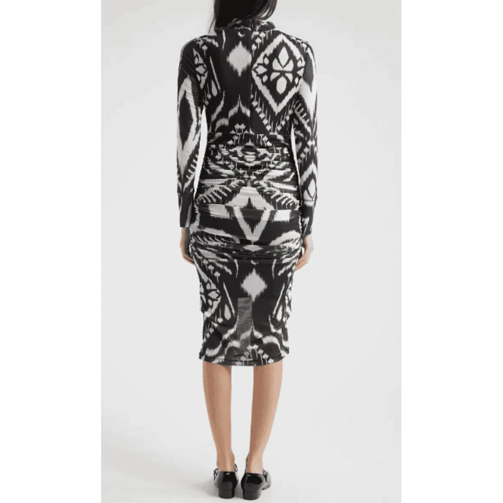 Farm Rio Farm Rio Women's Tulle Midi Dress, Pineapple Ikat Black 2