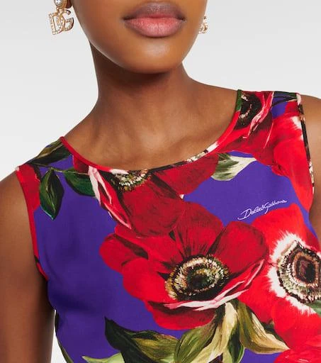 Dolce 
Gabbana Anemone silk-blend charmeuse top 5