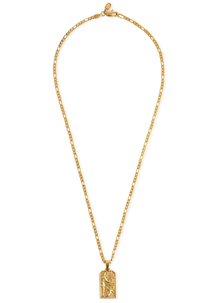 CRAFTD St Michael 18kt gold-plated pendant necklace 3