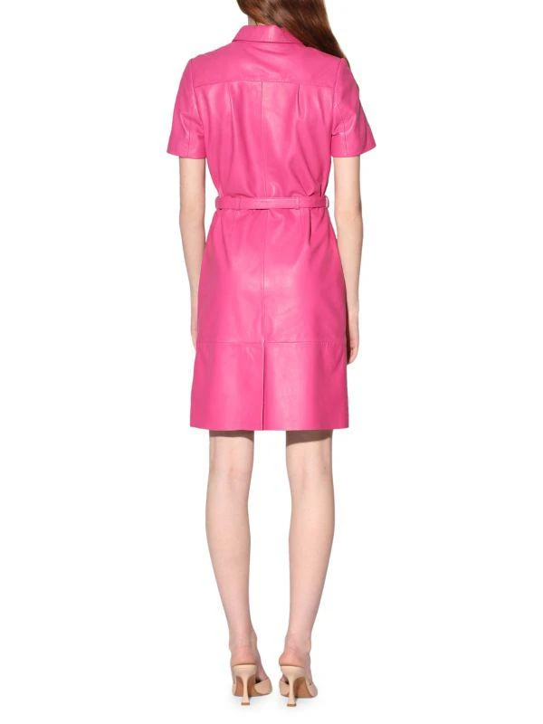 Chloe Leather Belted Shirt Dress  On Sale Now with Up to 65% Off |  Discover Exclusive Deals & Savings at BeyondStyle  Authentic Walter Baker  Women's|women's apparel|shirtdress|women's|dresses with Limited-Time  Discounts, Free