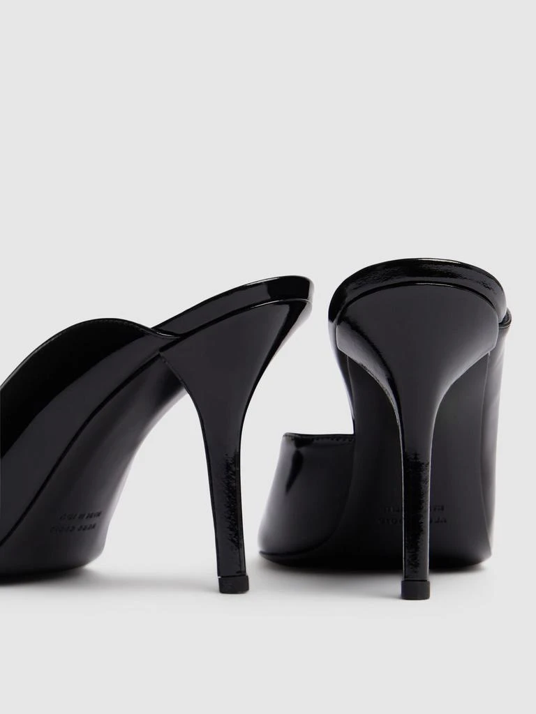 GIA BORGHINI 85mm Abella Patent Faux Leather Mules 4
