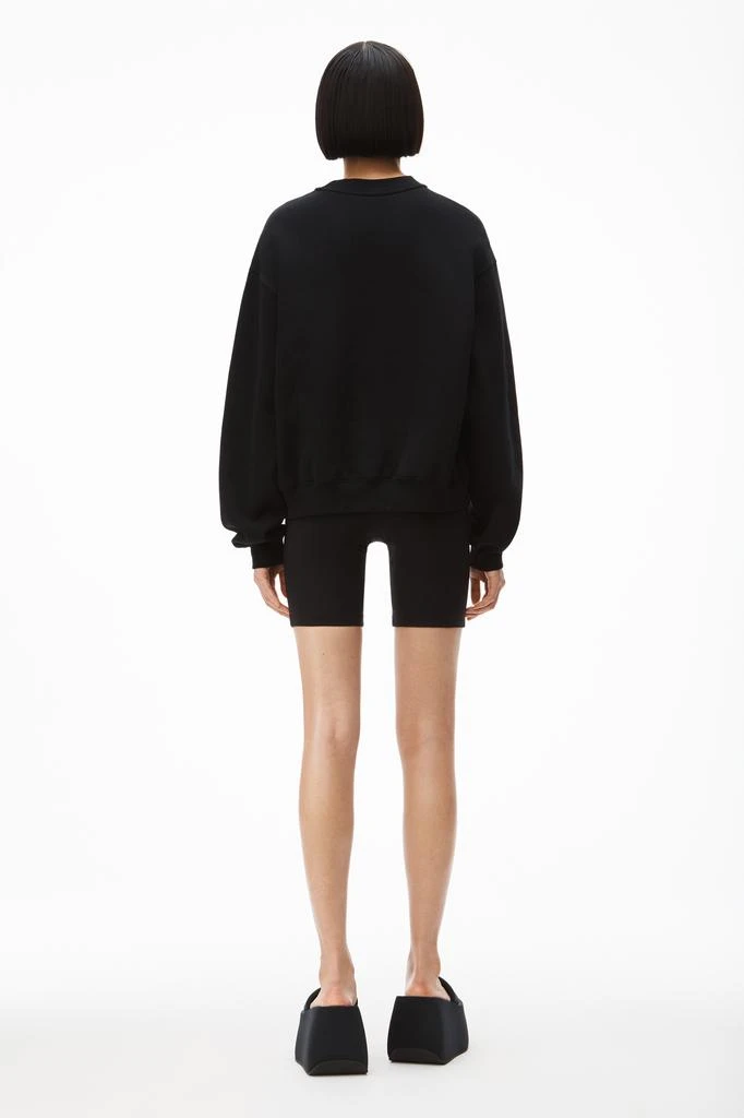 Alexander Wang puff logo sweatshirt in structured terry 5