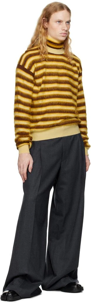 Marni Brown & Yellow Striped Sweater 4