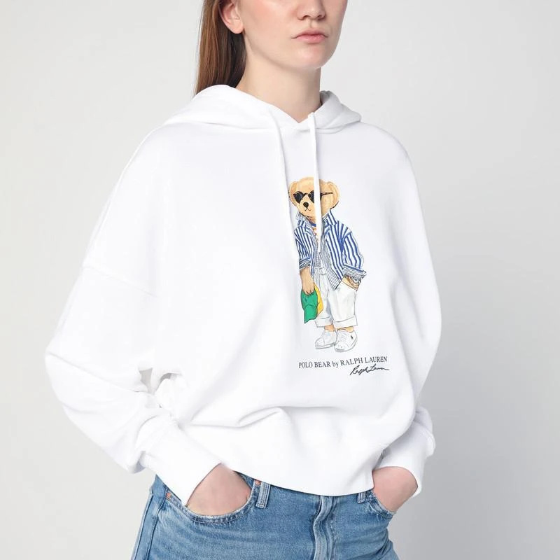 Ralph Lauren White Polo Bear hoodie 4