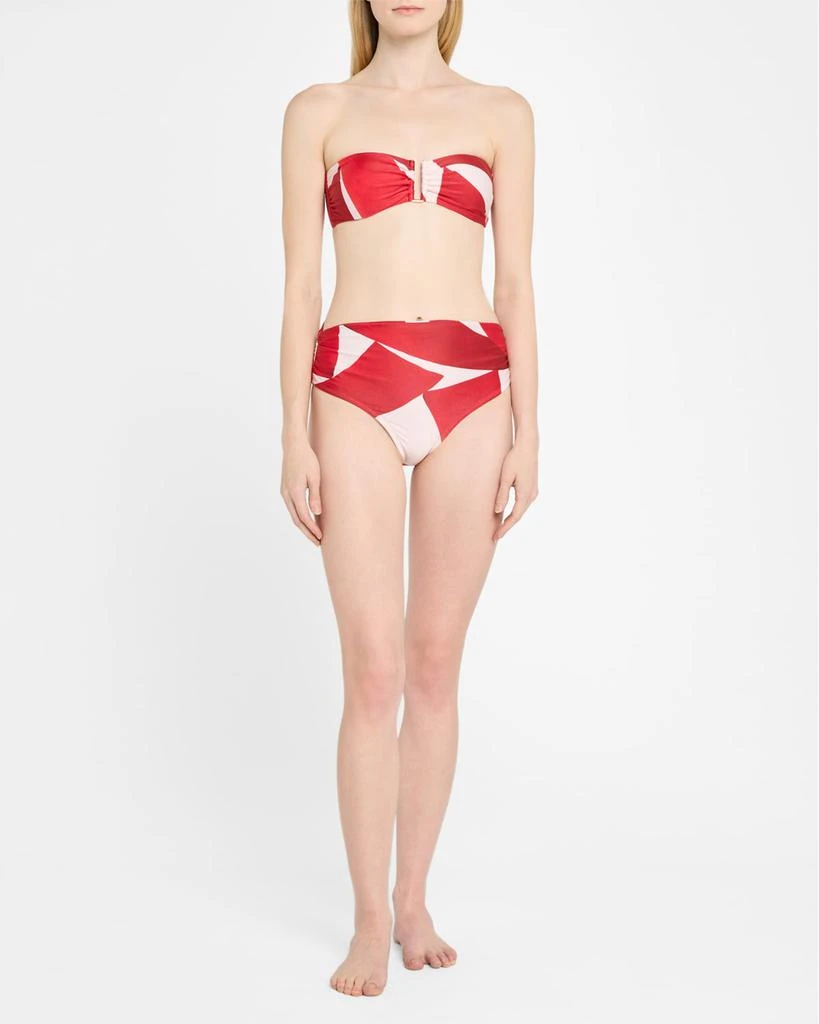 LENNY NIEMEYER Ruched High-Waist Bikini Bottoms 2