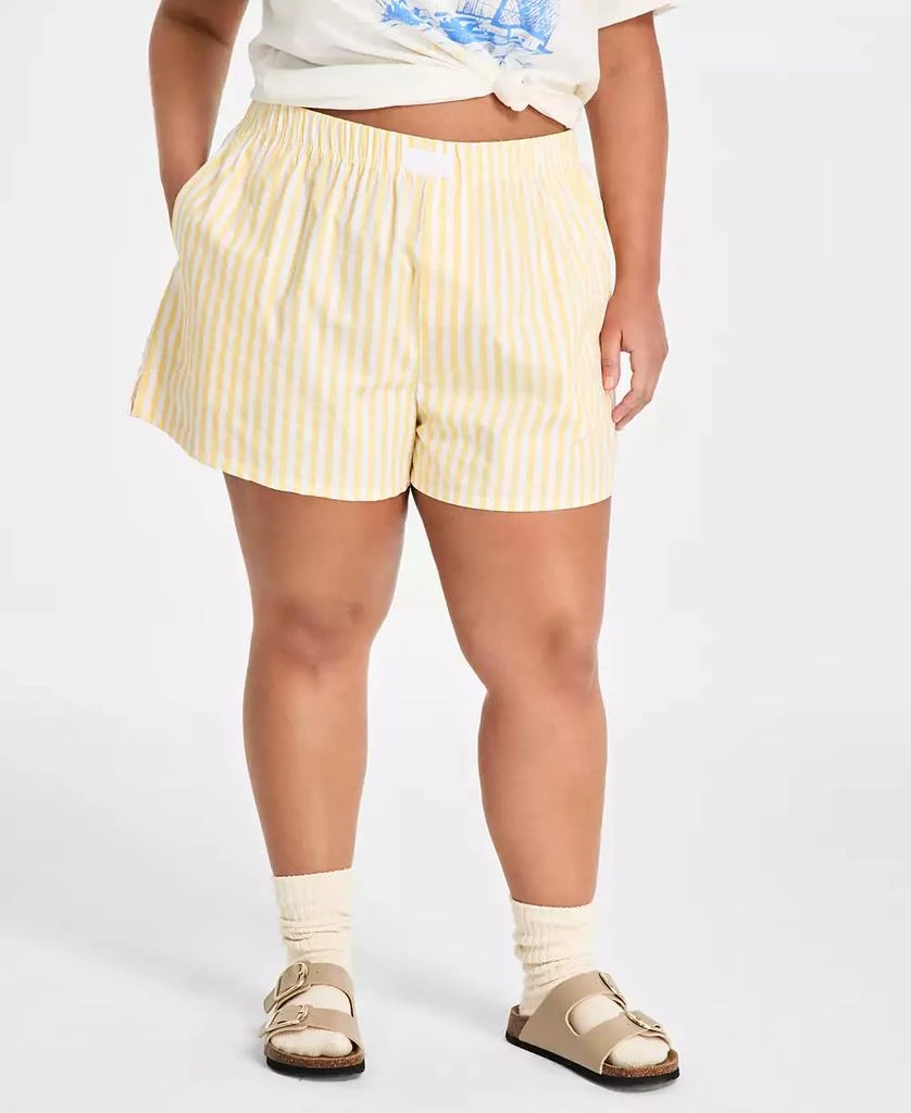 Love Tribe Trendy Plus Size Cotton Striped Boxer Shorts 3