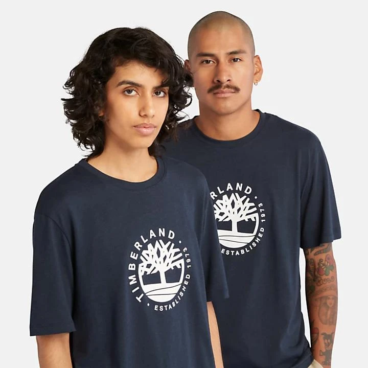 Timberland Refibra™ Logo Graphic Tee for Men in Navy 7