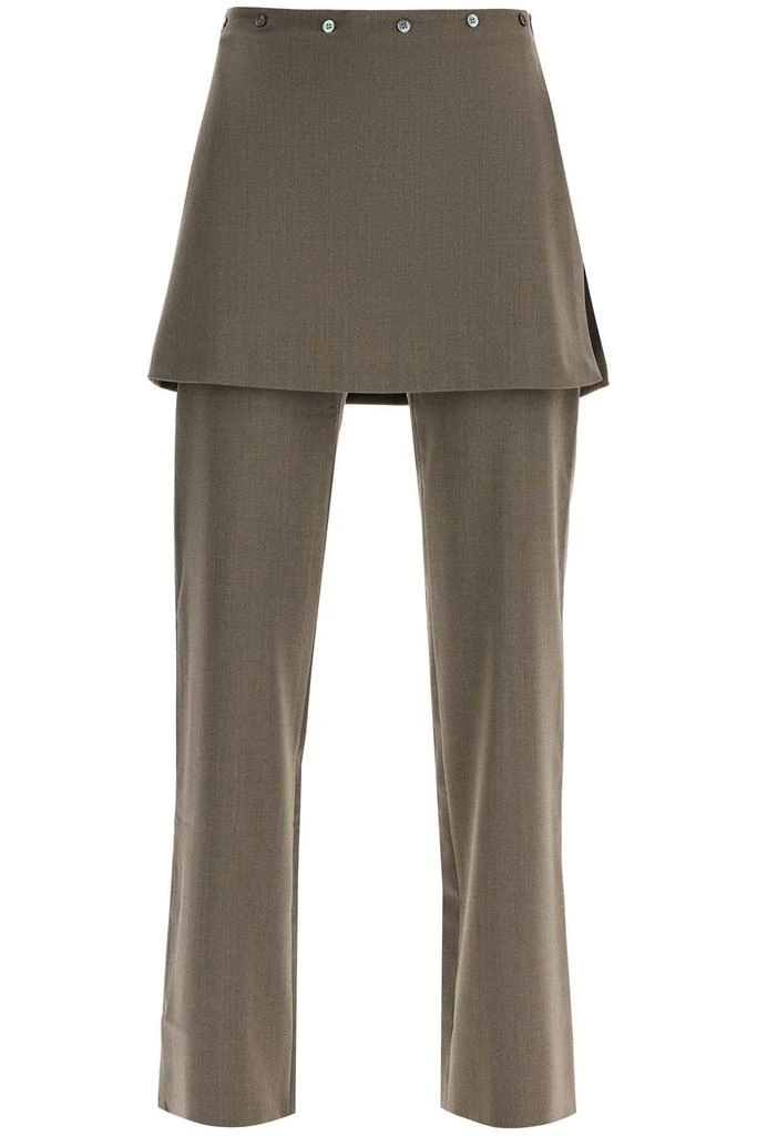 Paloma Wool lander pants with overlapping skirt overlay 1