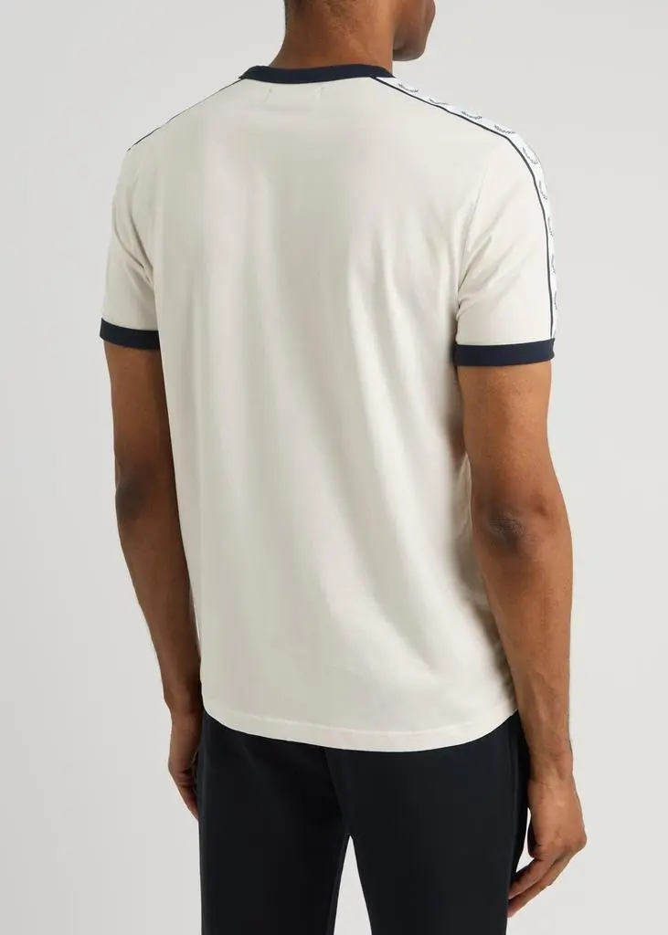 Fred Perry Logo track tape cotton T-shirt 3
