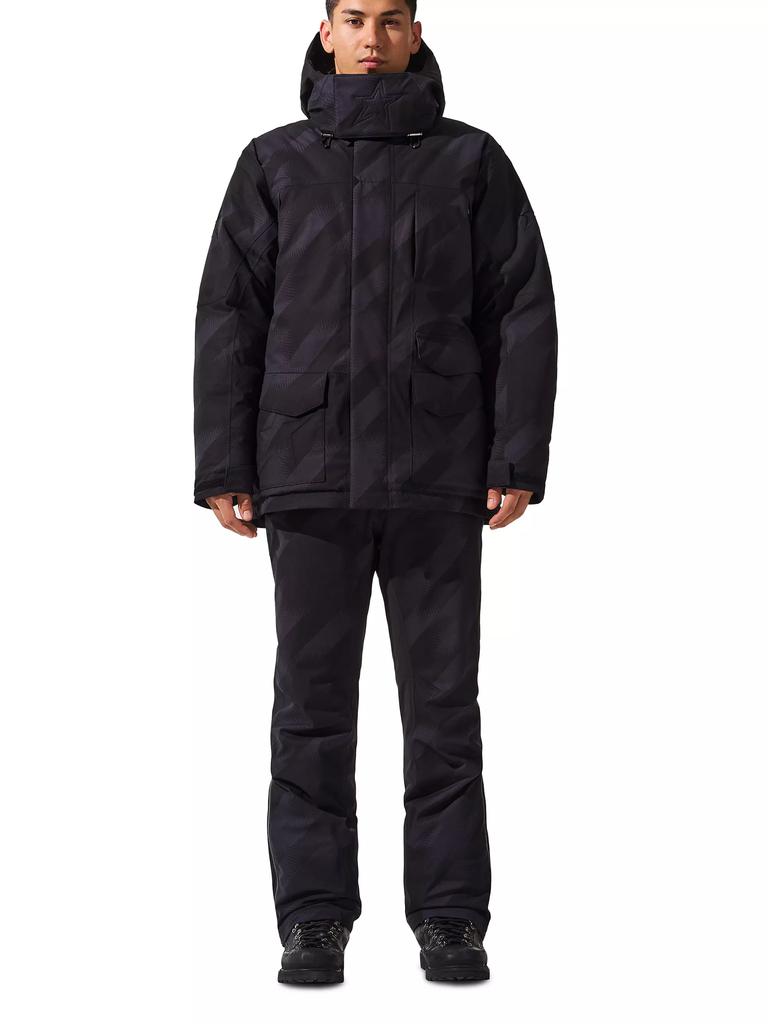 PERFECT MOMENT Max Houndstooth Down Hooded Ski Parka