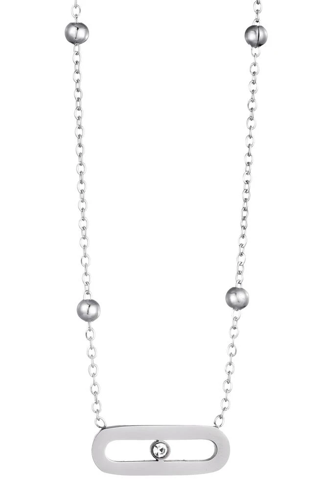 ADORNIA Crystal Station Necklace