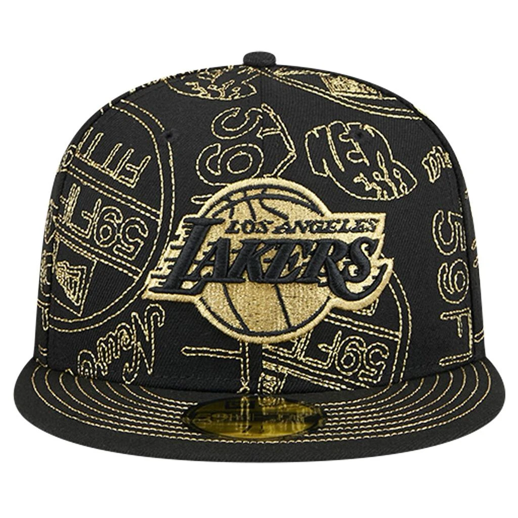 New Era New Era Lakers 59FIFTY Day Allover Print Stencil... - Men's 1