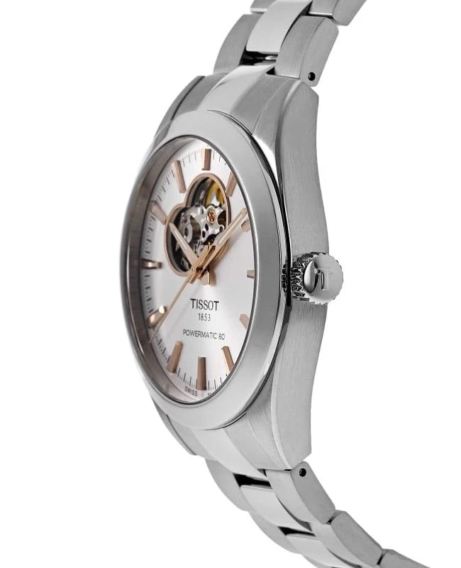 Tissot Tissot Gentleman Open Heart Silver Dial Steel Men's Watch T127.407.11.031.01 3