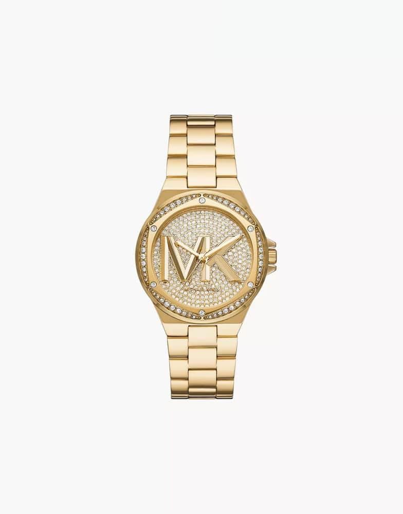 Michael Kors Michael Kors Women's lennox three-hand, gold-tone stainless steel watch, mk7229 in gold