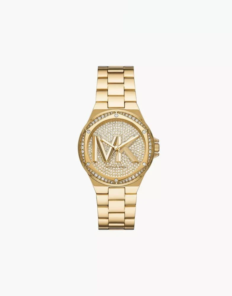 Michael Kors Michael Kors Women's lennox three-hand, gold-tone stainless steel watch, mk7229 in gold 1