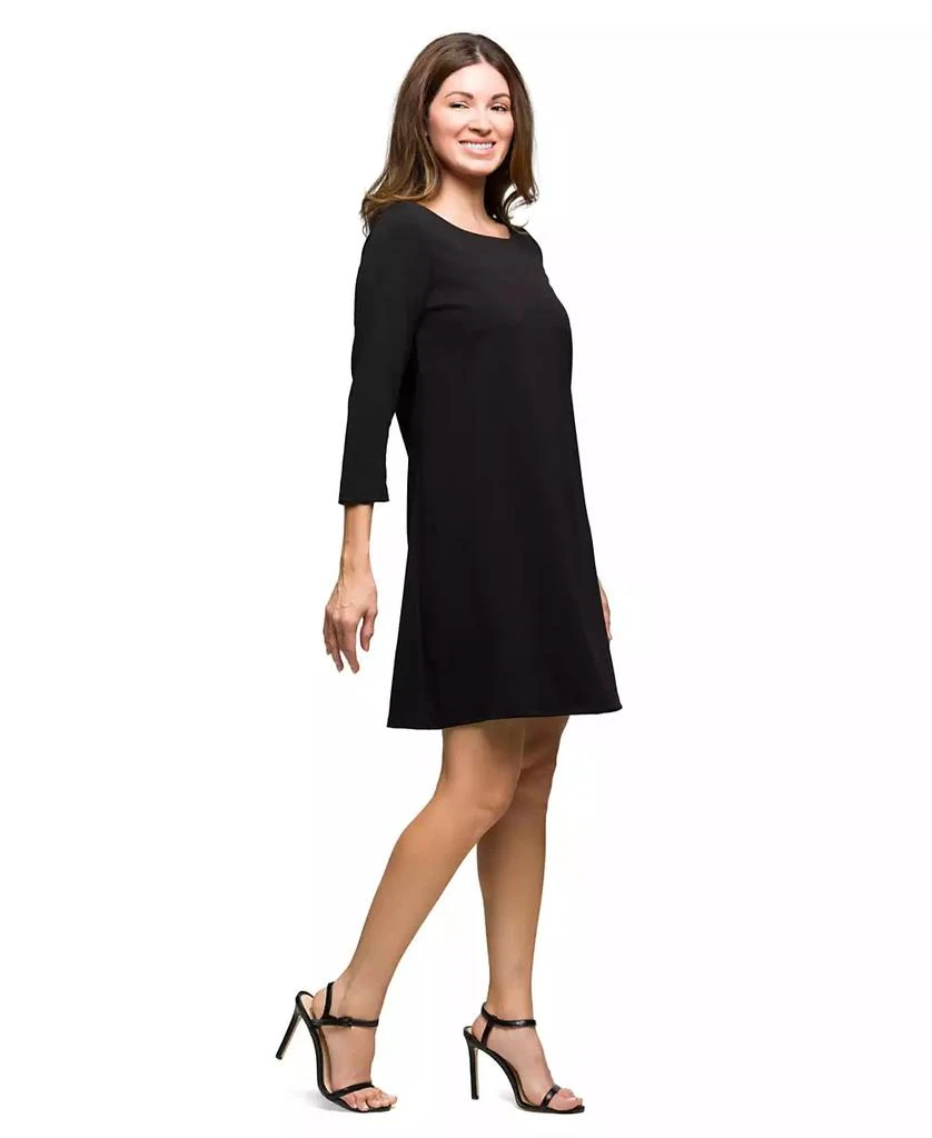 Shop Women's Three Quarter Sleeve A Line Knee Length Dress on Sale at  BeyondStyle  Get 37% Off Women's Three Quarter Sleeve A Line Knee Length  Dress with Limited-Time Flash Deals, Exclusive