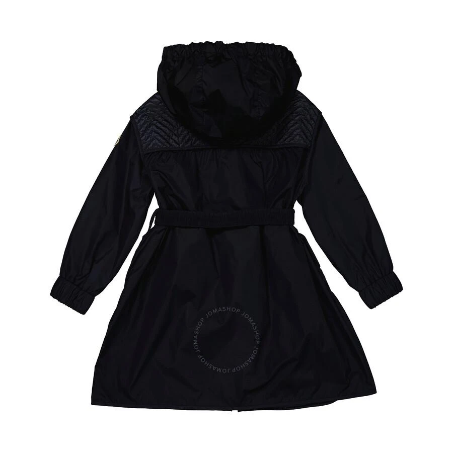 Moncler Kids Navy Seldana Belted Hooded Coat 2