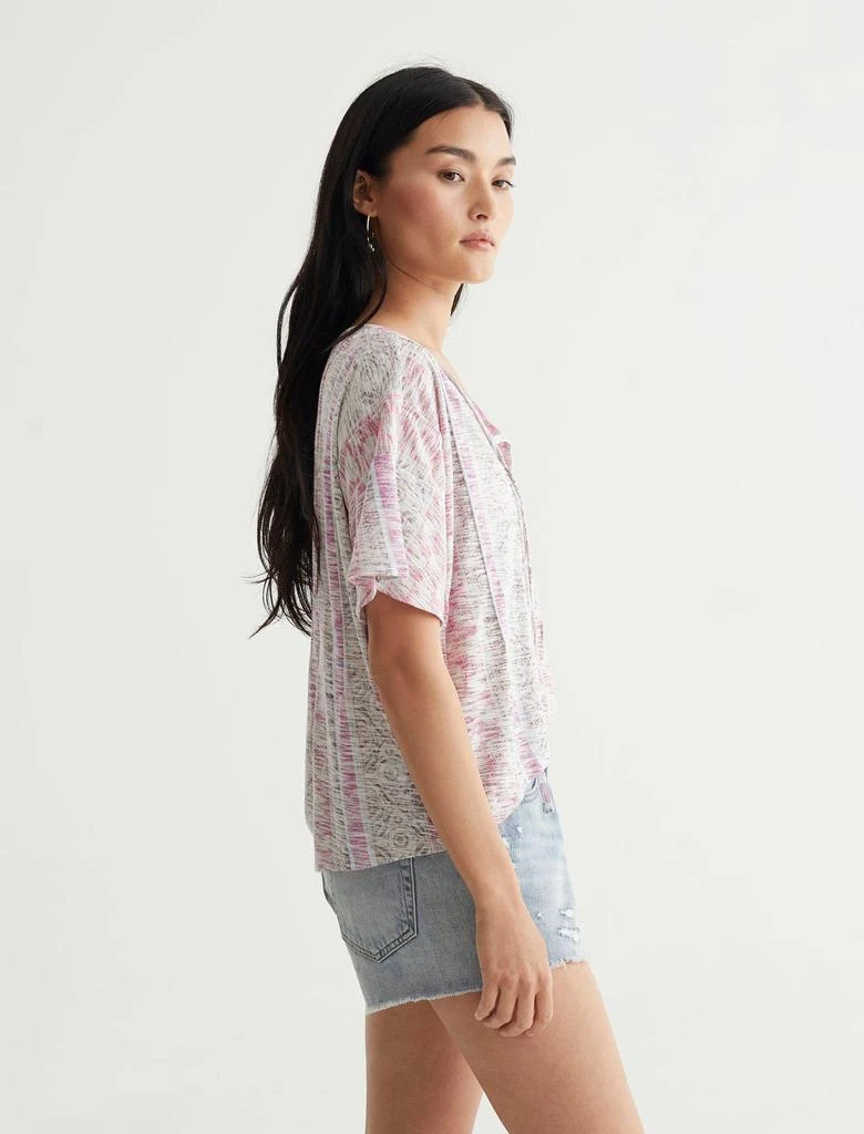 Lucky Brand Women's Pintuck Hi-Low Top 3