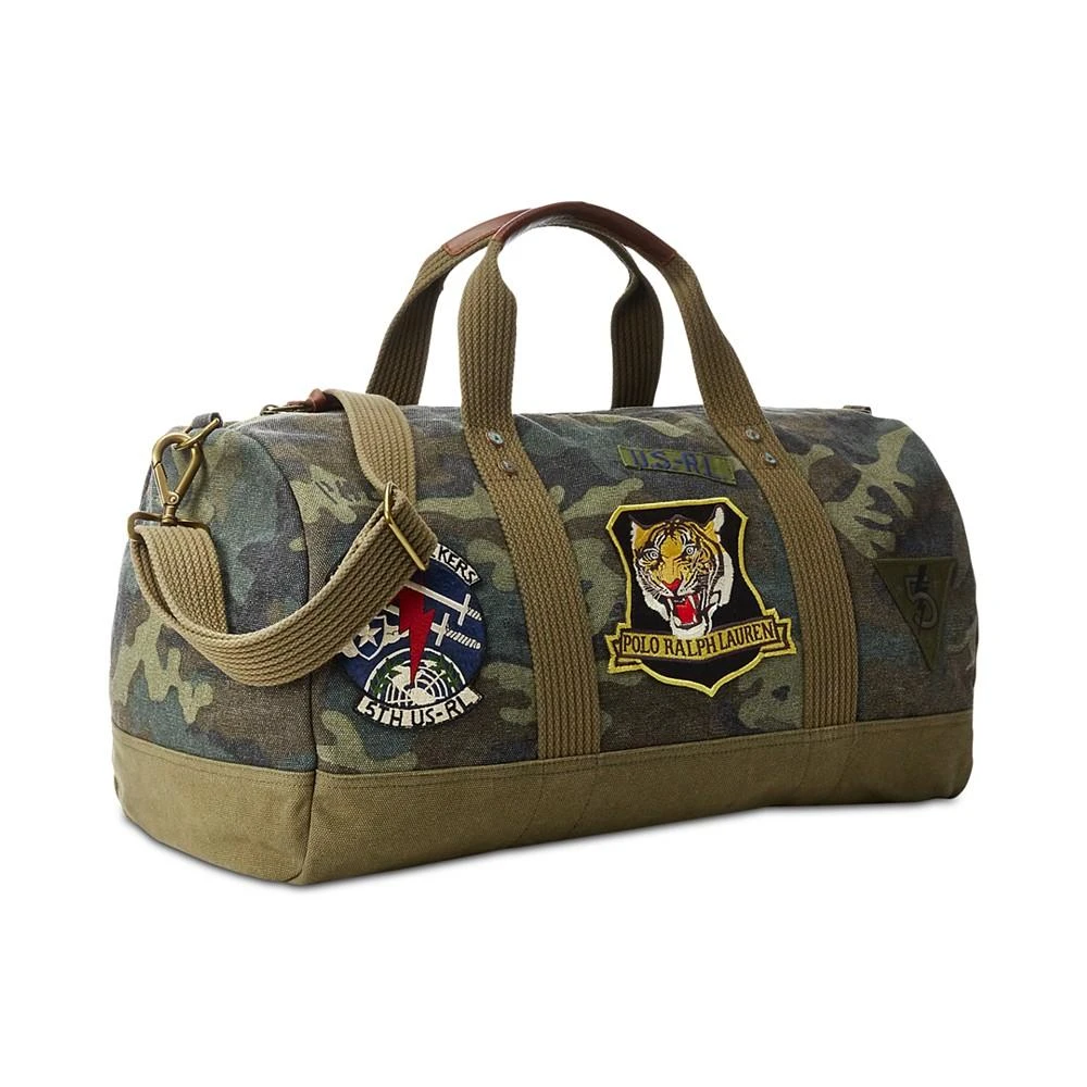 Polo Ralph Lauren Men's Tiger-Patch Camo Canvas Duffel 1