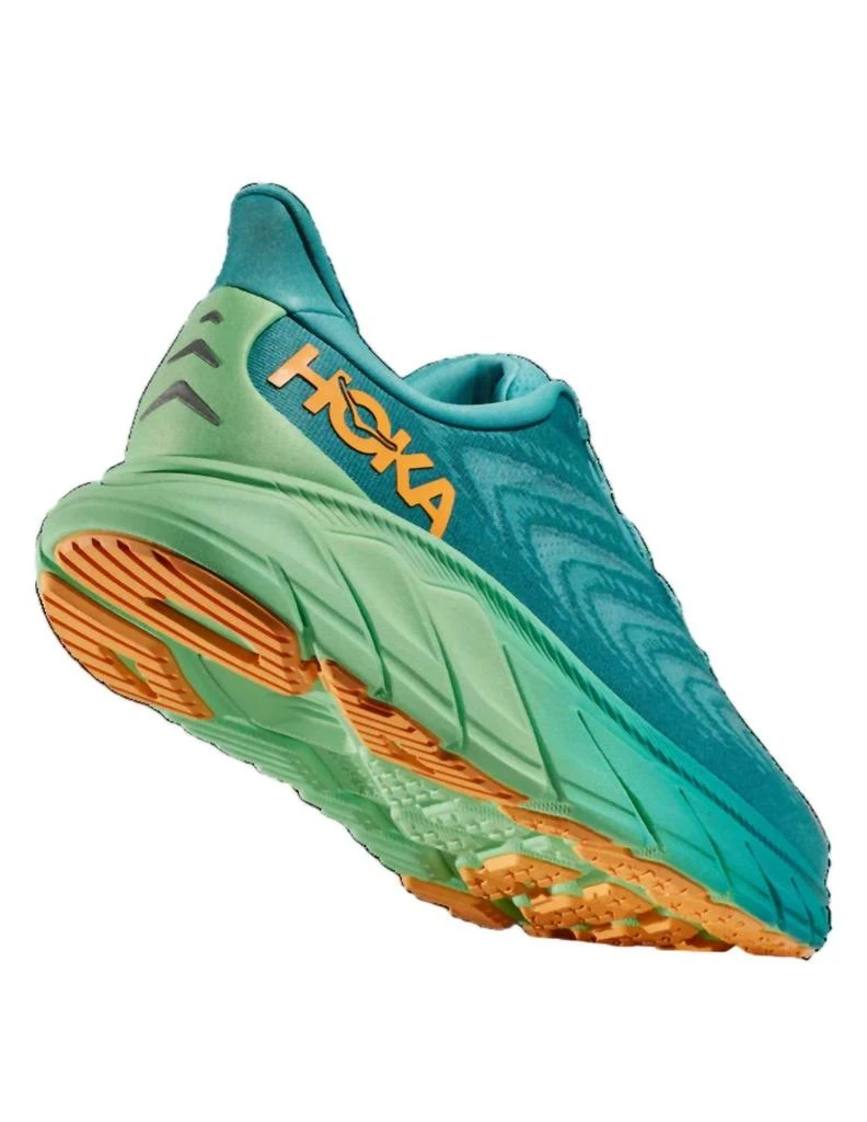 Hoka Men's Arahi 6 Running Shoes In Ocean Mist/lime Glow 2