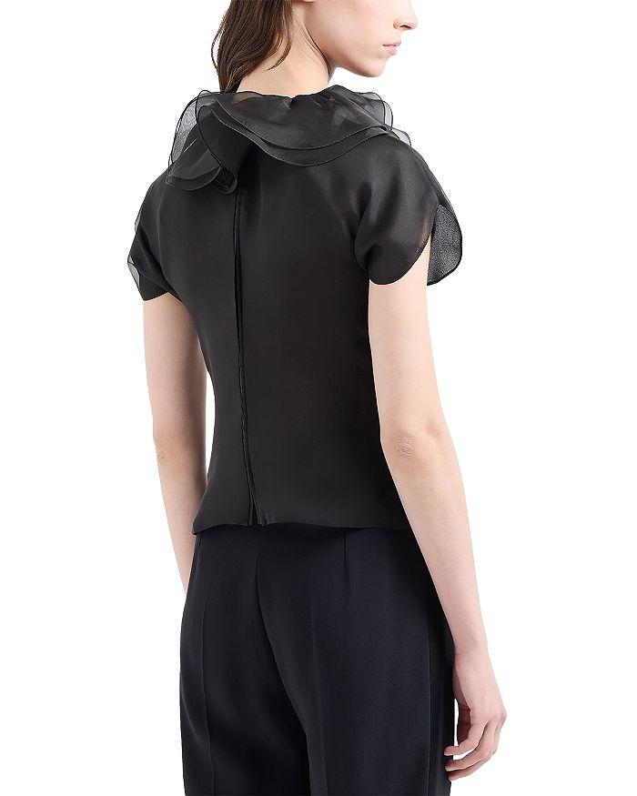Emporio Armani Silk Ruffle Shirt