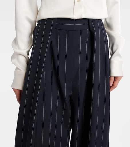 Stella McCartney Pinstripe wool tapered pants 4