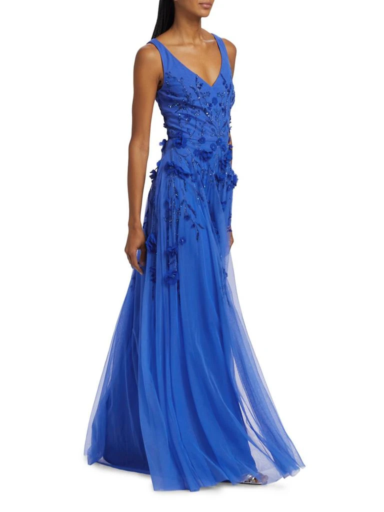 Theia Jane Floral Beaded Gown 2