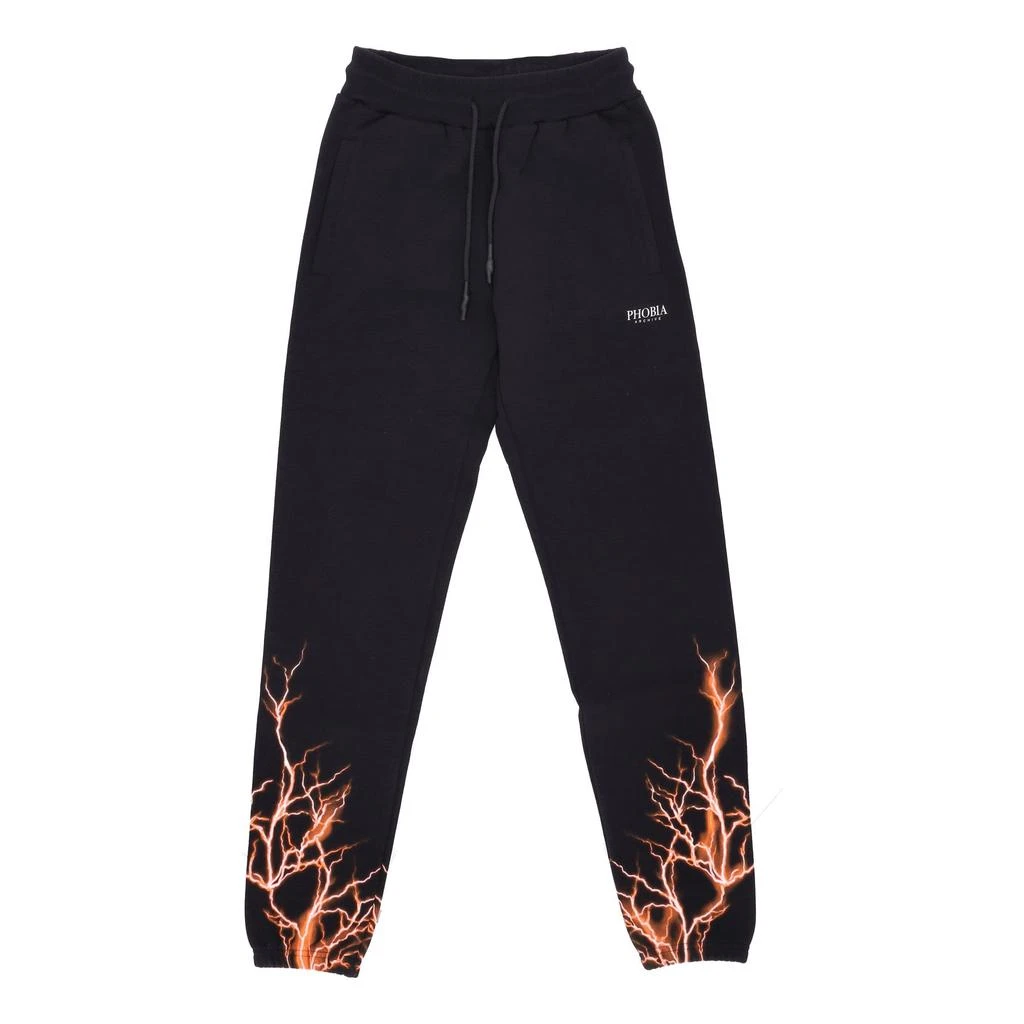 PHOBIA Lightweight Men's Tracksuit Pants Lightning Pants Black/orange 1