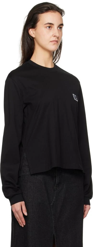 Wooyoungmi Black Back Logo Long Sleeve T-shirt 2