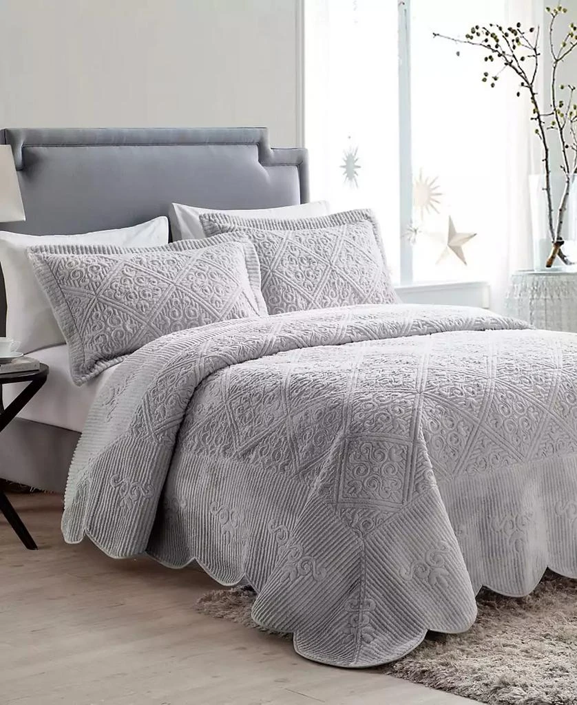 VCNY Home Westland Plush 3-Pc. Bedspread Set 2