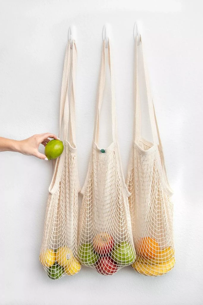 ECOBAGS ECOBAGS Original Long Handle Mesh String Tote Bag 3