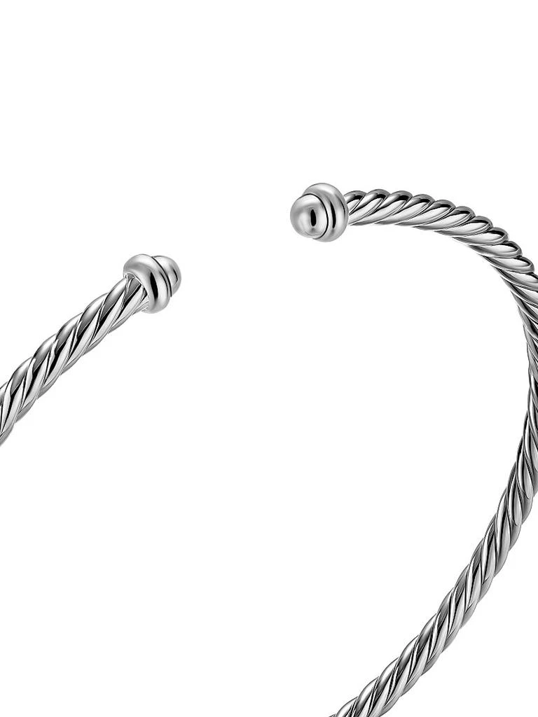 David Yurman Micro Cable Flex Bracelet in Sterling Silver, 2.6MM 4