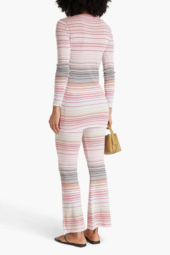 MISSONI Striped ribbed cotton-blend cardigan 3