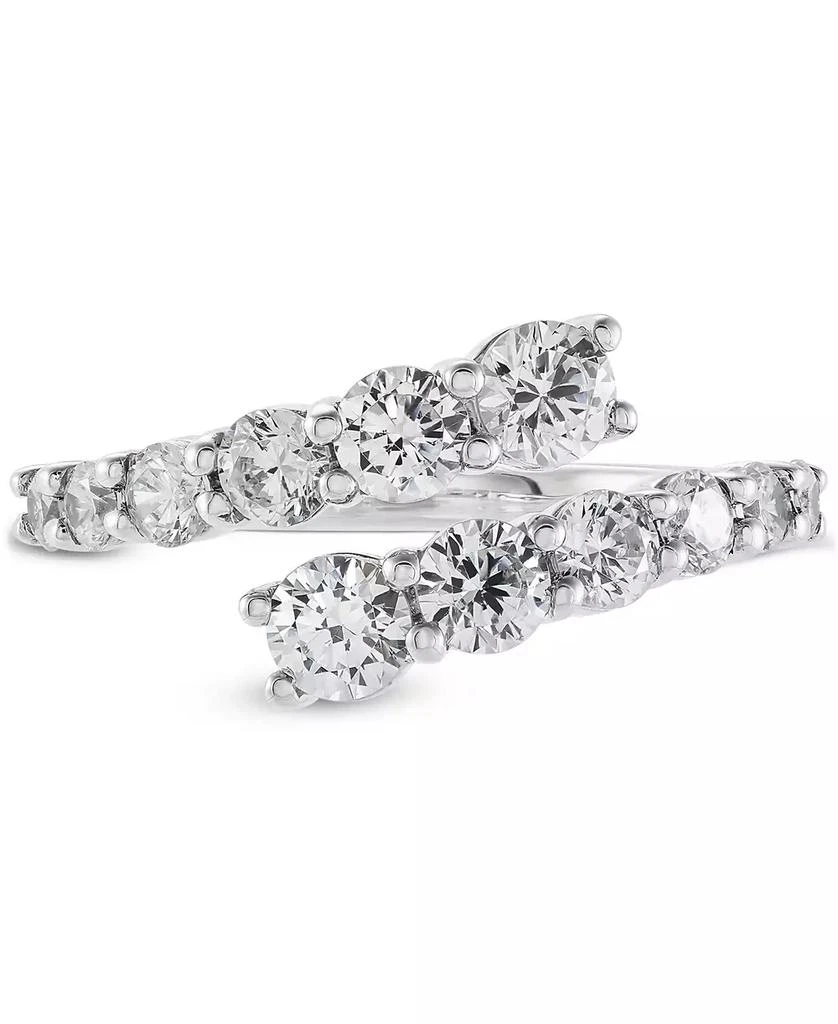 Grown With Love Lab Grown Diamond Bypass Ring (1-1/2 ct. t.w.) in 14k White Gold 3