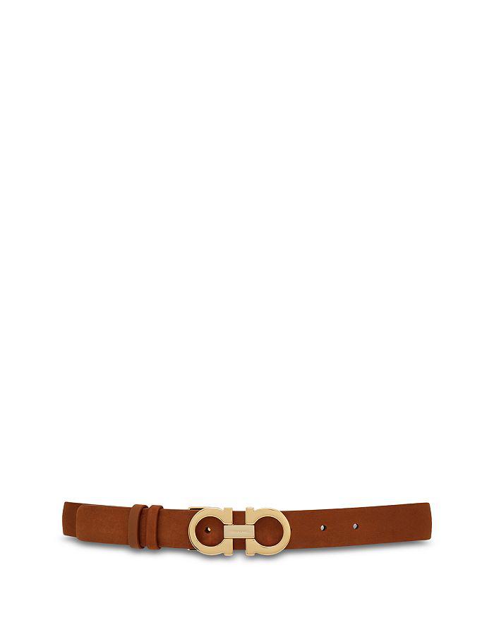 Salvatore Ferragamo Women's Donna Gancini Nubuck Belt