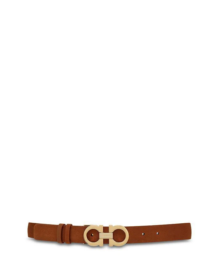 Salvatore Ferragamo Women's Donna Gancini Nubuck Belt 1