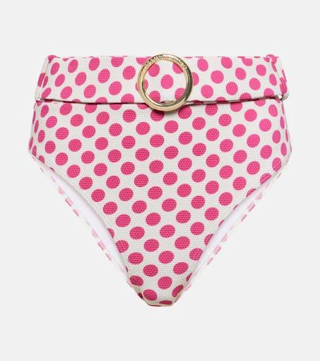 Alexandra Miro Ursula polka-dot high-rise bikini bottom 1