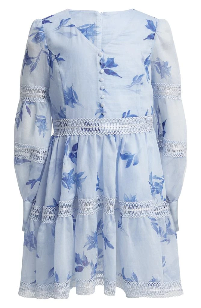 Bardot Kids' Venice Floral Long Sleeve Fit & Flare Dress 1