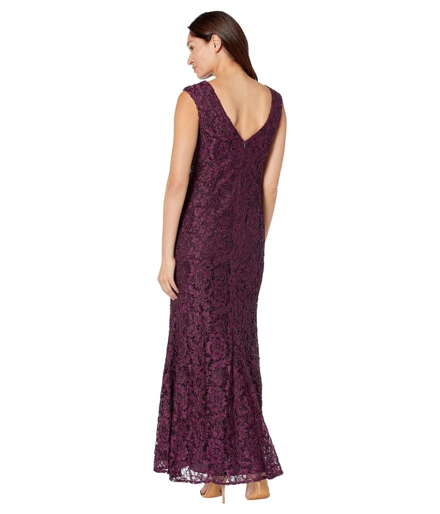 Vince Camuto Embroidered Sequin Lace Cap Sleeve Gown - Dresses & Skirts -  Free Shipping - BeyondStyle