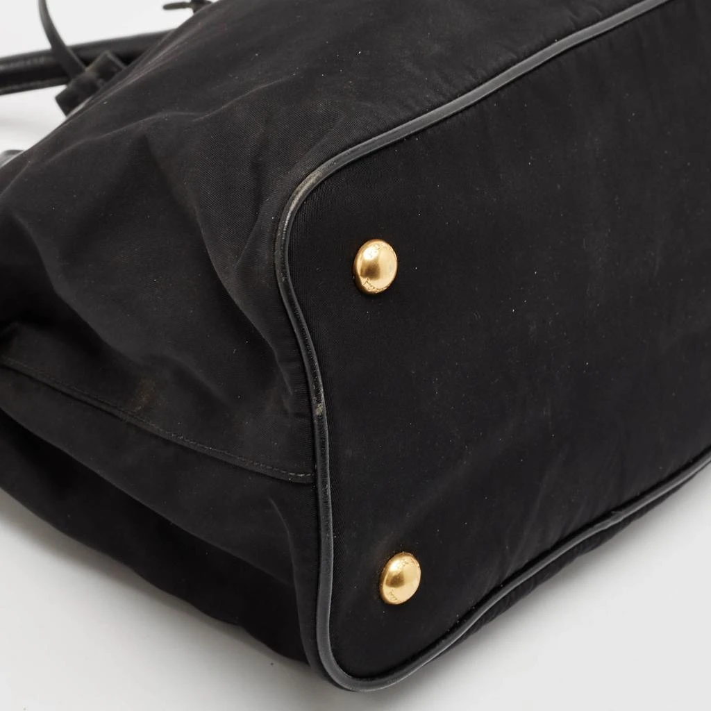 Prada Prada Black Nylon and Leather Top Handle Bag 13