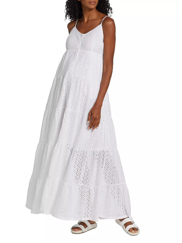 Nom Maternity Lisboa Eyelet Maxi Dress 3