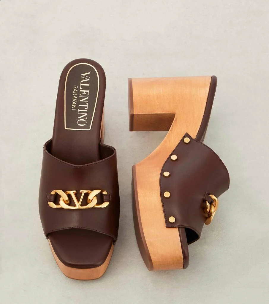 Valentino Valentino Garavani - Women
s Vlogo Chain Leather Mules 4