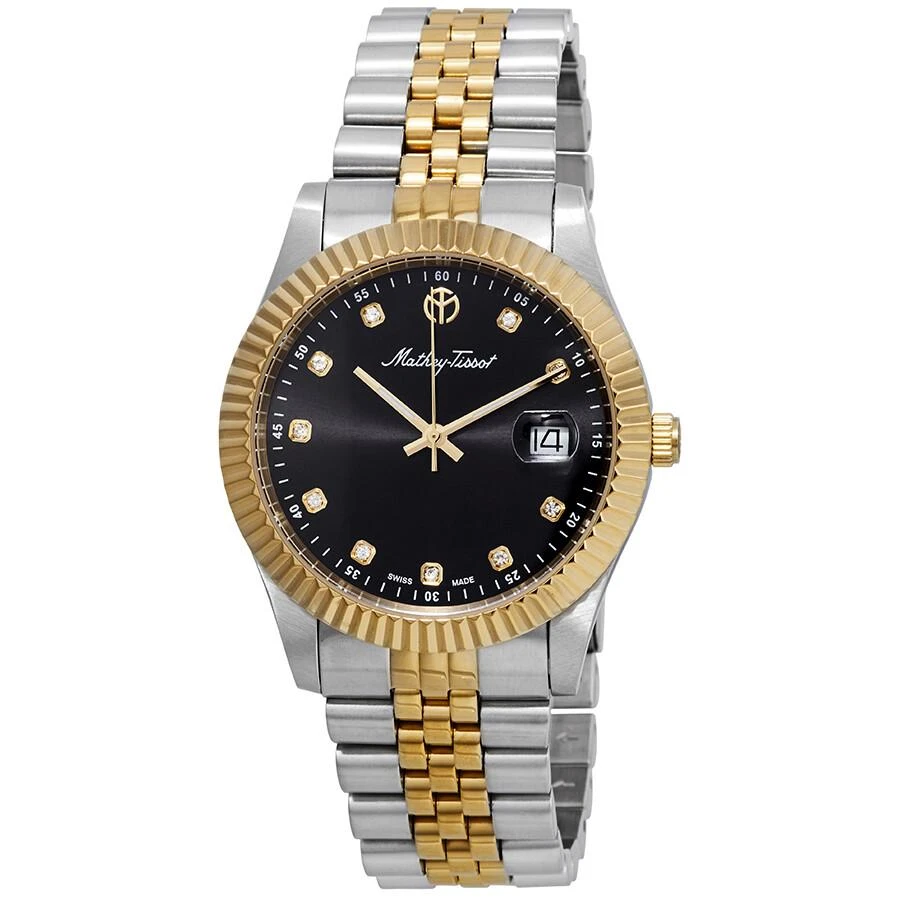 Mathey-Tissot Rolly III Crystal Black Dial Men
s Watch H710BN 2