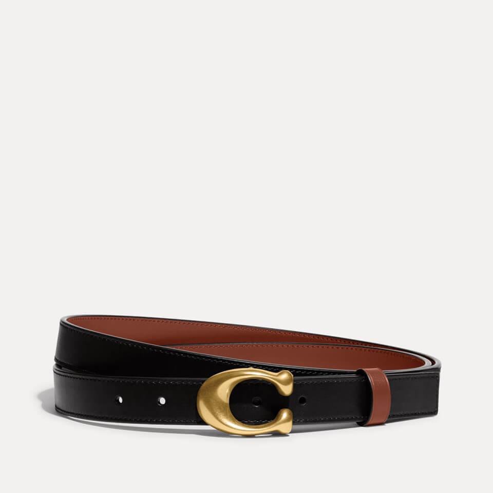 Coach Coach 25MM Sculpted C Leather Reversible Belt