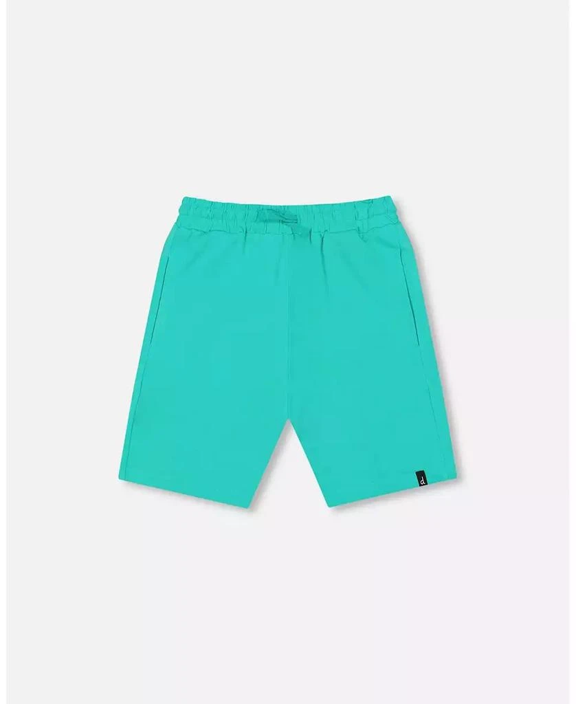 Deux par Deux Toddler Boys Cotton Jersey Shorts Turquoise - Toddler|Child