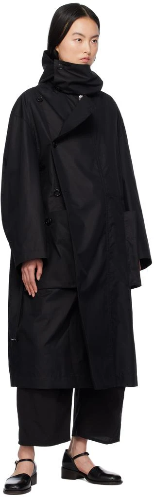Lemaire Black Asymmetrical Coat 4