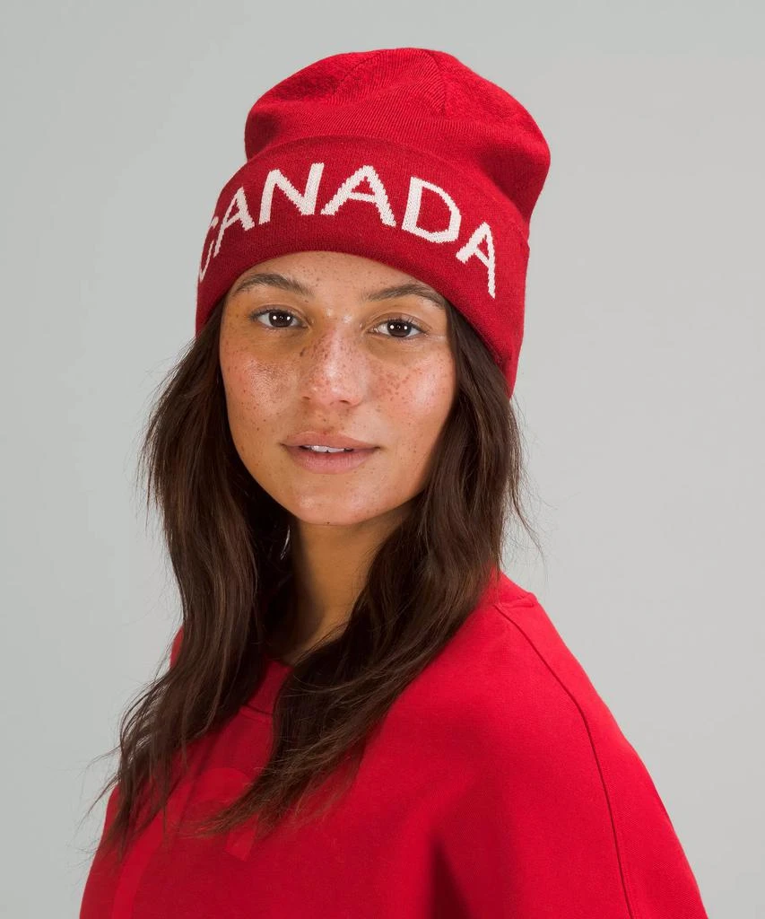 lululemon Team Canada Wool-Blend Reversible Beanie *COC Logo 6