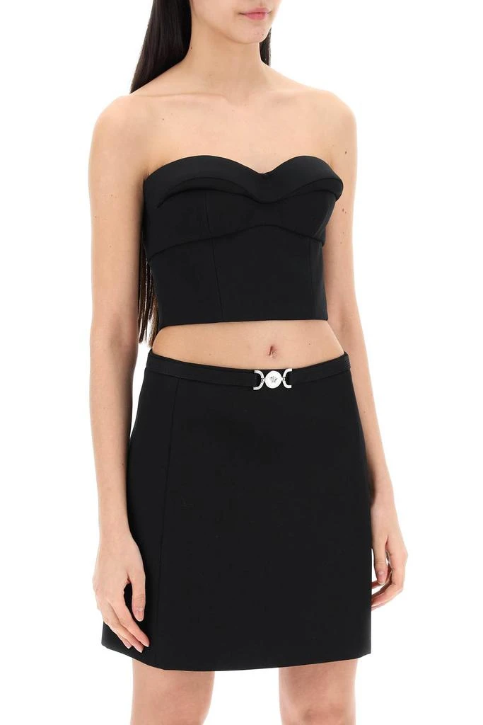 Versace padded cup bustier top with 2