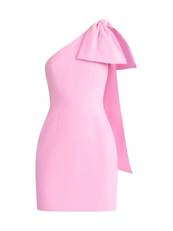 Zac Posen Wicked x Zac Posen Bow One-Shoulder Minidress 5