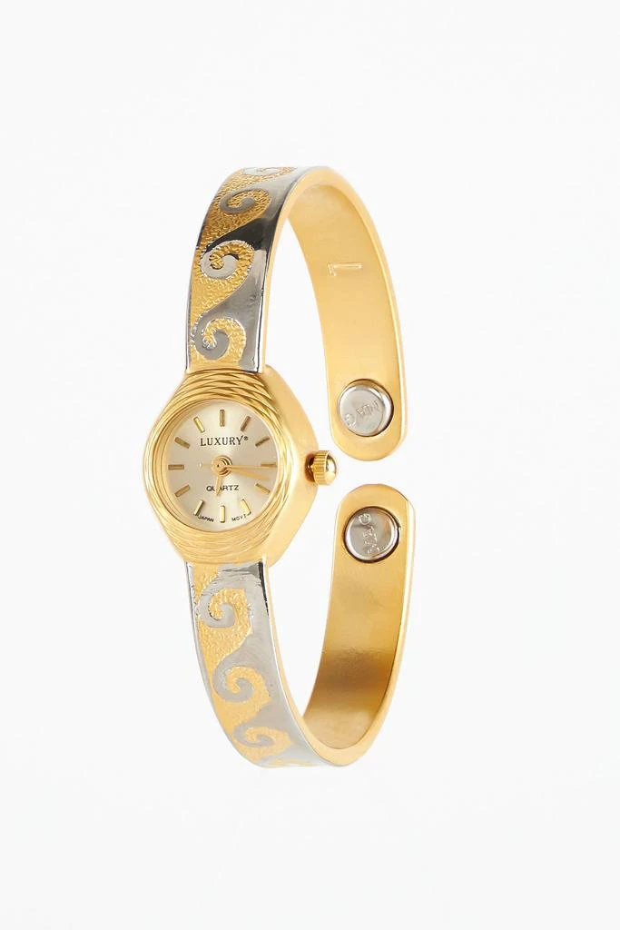 Los Angeles Apparel WCHRSILGO - Women's Gold Bracelet Watch 5